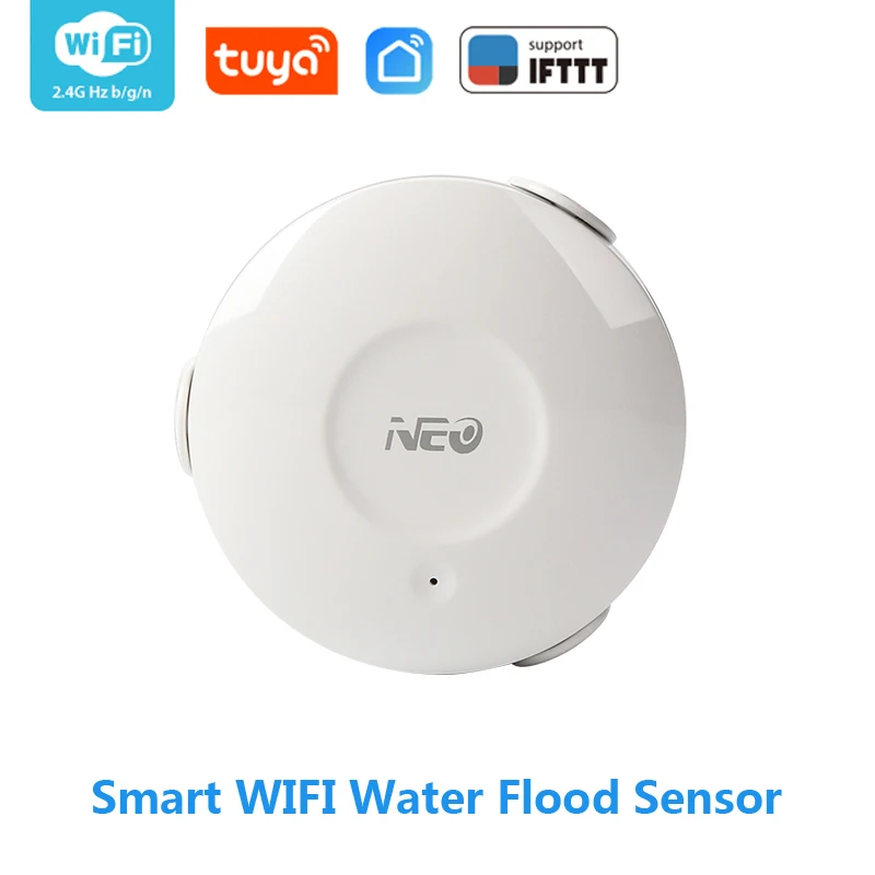 Фото Умный датчик потока воды Coolcam NEO Wi Fi детектор утечки приложение - купить