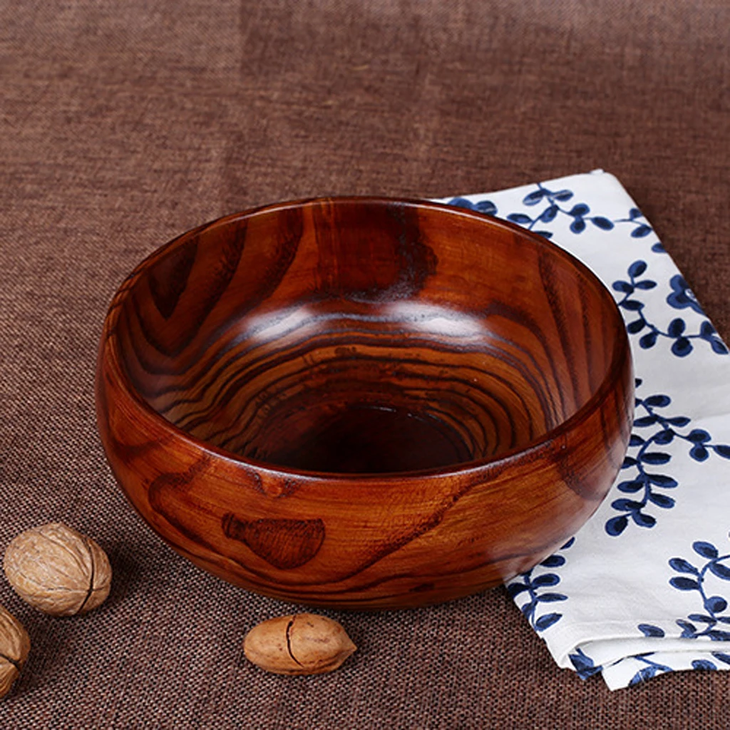MagiDeal Wood Round Fruit Snack Dessert Wood Handmade Serving Kitchen Bowl 2 Sizes 
MagiDeal Wood Round Fruit Snack Dessert Wood Handmade Serving Kitchen Bowl 2 Sizes