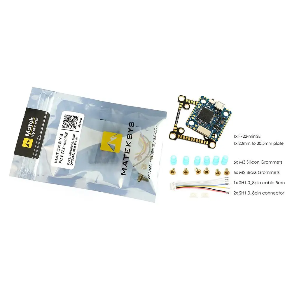 Flight Controller Conversion Plate Connectors Set Matek Systems F722-minise
Flight Controller Conversion Plate Connectors Set Matek Systems F722-minise