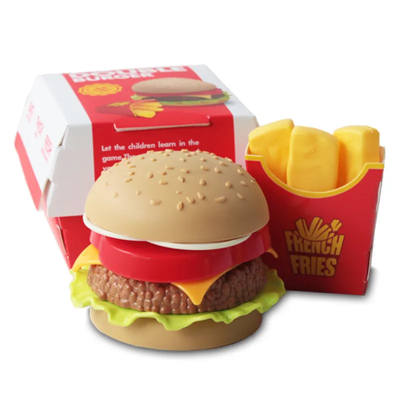 Children Simulation Food Toys Pretend Play Hamburger French Fries Kitchen Toy Set Miniature Snack Burger Educational Toys Baby
Children Simulation Food Toys Pretend Play Hamburger French Fries Kitchen Toy Set Miniature Snack Burger Educational Toys Baby