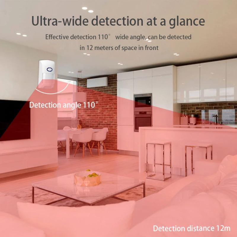 New Tuya Smart WiFi Infrared Detectors Motion Sensor Alarm Compatible With Tuya APP Smart Life APP Mobile Control Smart Home
New Tuya Smart WiFi Infrared Detectors Motion Sensor Alarm Compatible With Tuya APP Smart Life APP Mobile Control Smart Home