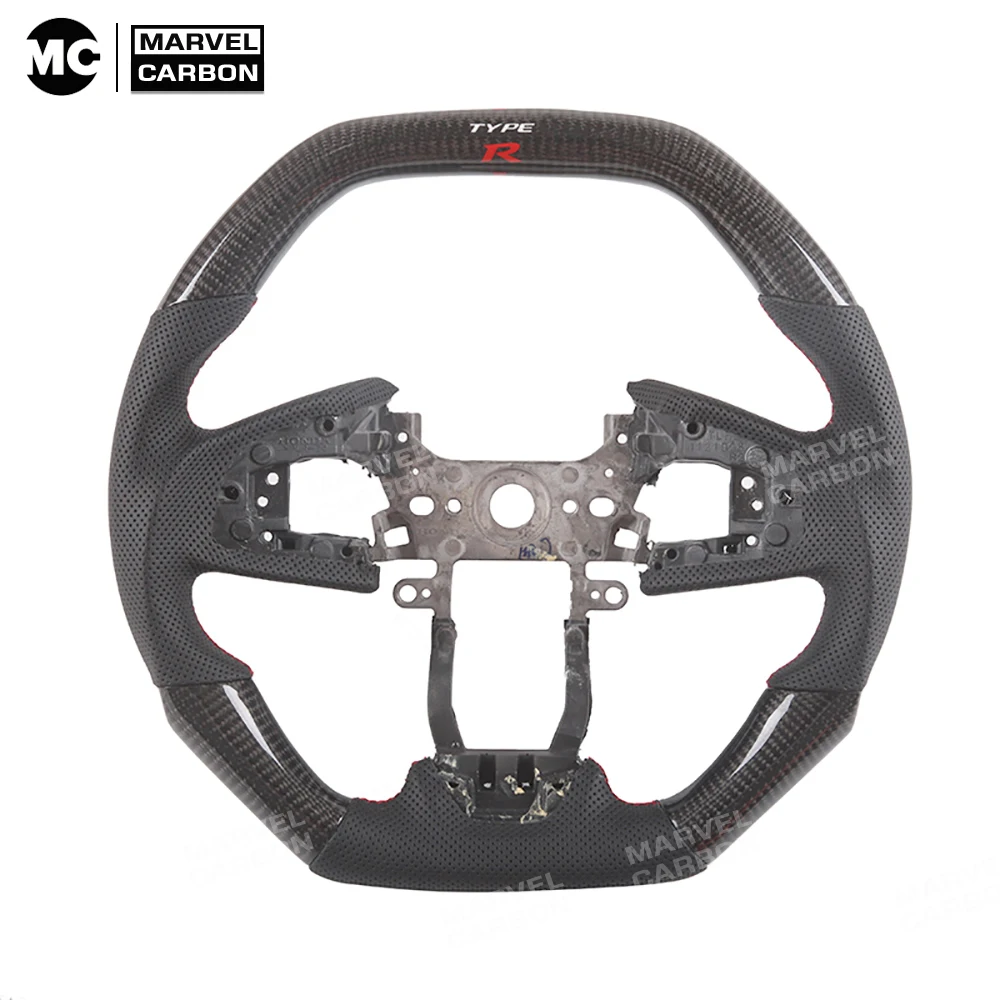 Race display 100% Real Carbon Fiber Steering Wheel for Honda Civic 
Race display 100% Real Carbon Fiber Steering Wheel for Honda Civic