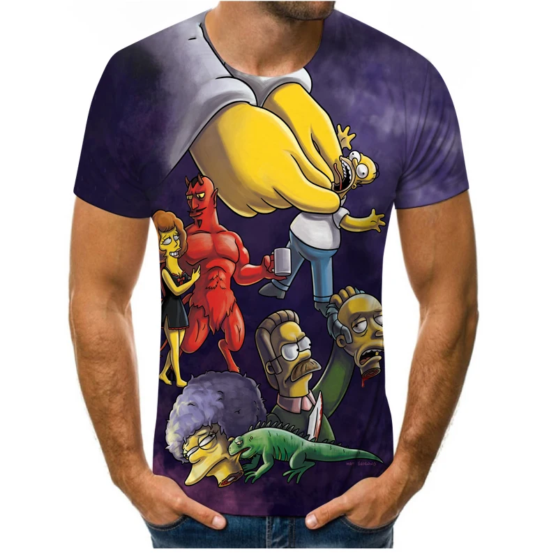 Cartoon simoni printed men's T-shirt animated characters funny tops men's fashion adult children's short-sleeved tops
Cartoon simoni printed men's T-shirt animated characters funny tops men's fashion adult children's short-sleeved tops