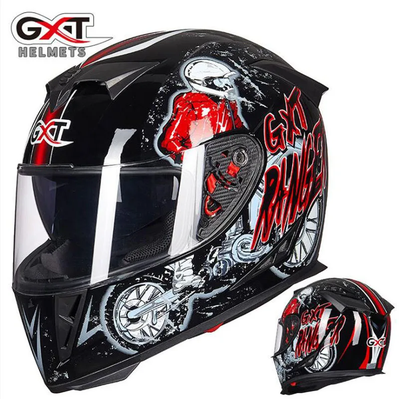 2019 Новый рыцарский защитный шлем GXT для всего лица мотоциклетный G358 с двойными