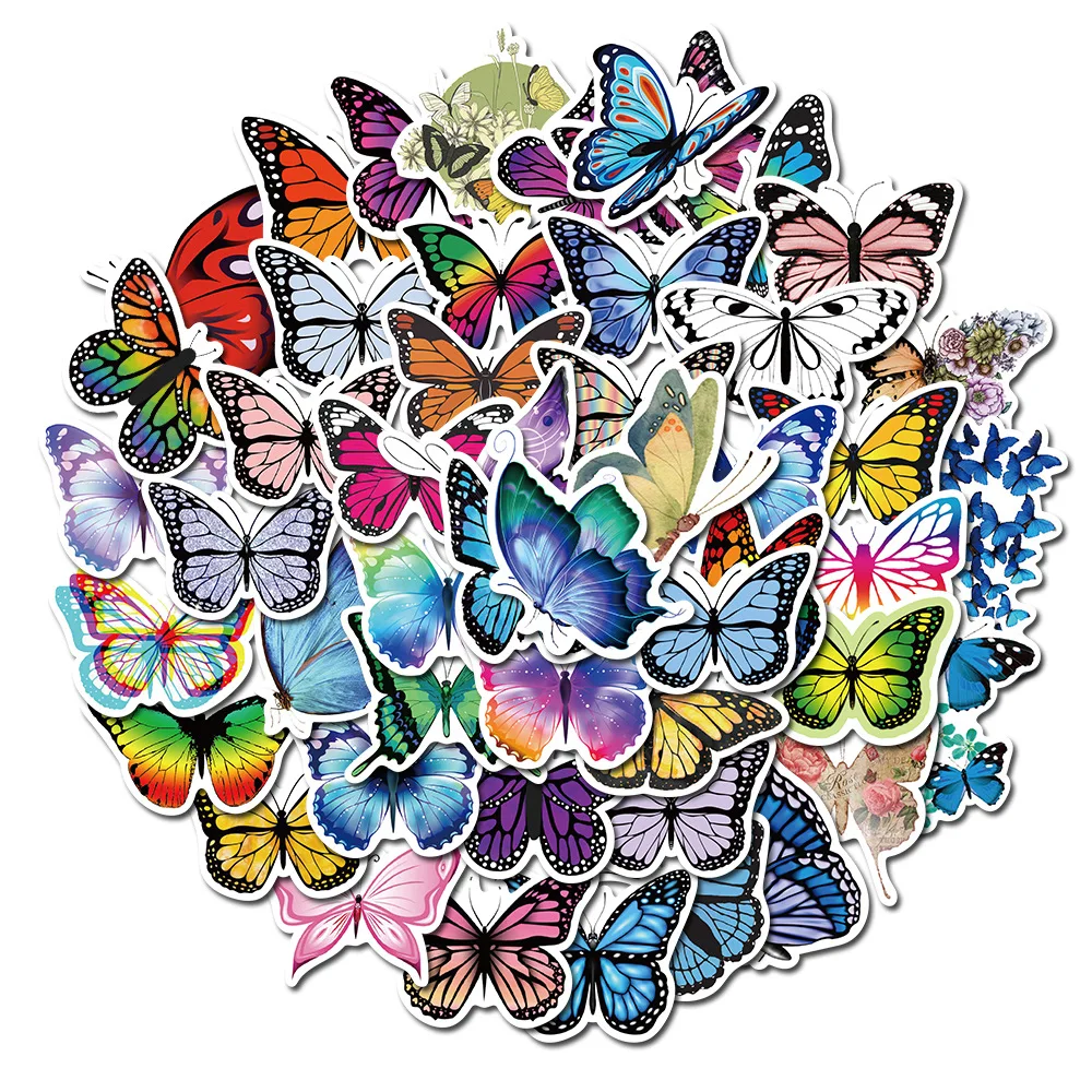 50 PSC Mixed Cartoon Butterfly Stickers for Car Bicycle Motorcycle Phone Laptop Travel Bag Cool And Interesting Gift Kids
50 PSC Mixed Cartoon Butterfly Stickers for Car Bicycle Motorcycle Phone Laptop Travel Bag Cool And Interesting Gift Kids