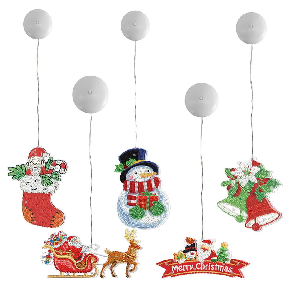 5D Special Shaped Drill Diamond Painting LED Christmas Lights Sucker Hanging Ornaments Lamp Home Window Door Wall Decoration
5D Special Shaped Drill Diamond Painting LED Christmas Lights Sucker Hanging Ornaments Lamp Home Window Door Wall Decoration
