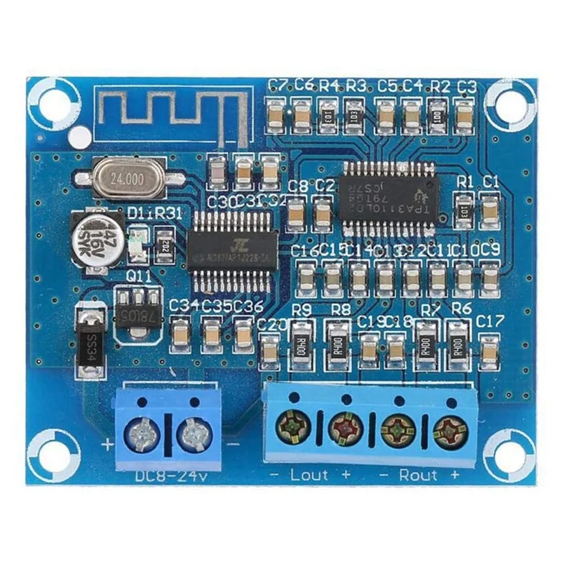 TPA3110D2 мини усилитель мощности, цифровой двухканальный стерео Bluetooth усилитель мощности, плата модуля 2X15W
TPA3110D2 мини усилитель мощности, цифровой двухканальный стерео Bluetooth усилитель мощности, плата модуля 2X15W
