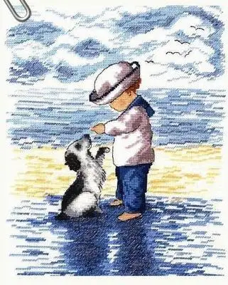 WY Top Quality Lovely Counted Cross Stitch Kit counted embroidery cross stitch Boy and dog
WY Top Quality Lovely Counted Cross Stitch Kit counted embroidery cross stitch Boy and dog