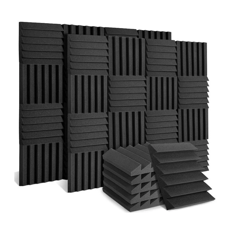 24 Piece Acoustic Foam Panels,High Density Wedge Tiles Acoustic Padding for Home or Studio Sound Insulation,30X30X5cm
24 Piece Acoustic Foam Panels,High Density Wedge Tiles Acoustic Padding for Home or Studio Sound Insulation,30X30X5cm