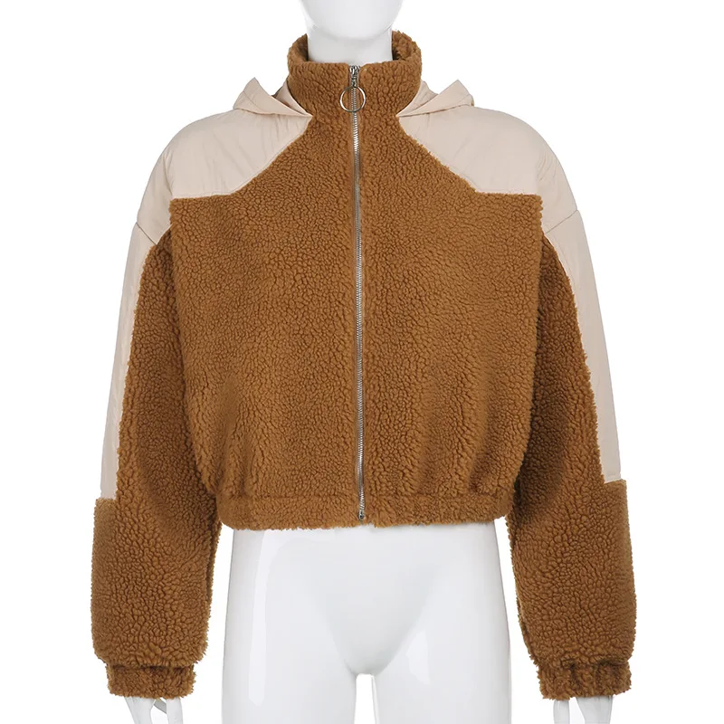 Lambswool Khaki Vintage Woman Jacket Warm Winter Parkas Coat Zip Up Loose Fashion Girls Streetwear New Brand Fashion USA Casual
Lambswool Khaki Vintage Woman Jacket Warm Winter Parkas Coat Zip Up Loose Fashion Girls Streetwear New Brand Fashion USA Casual