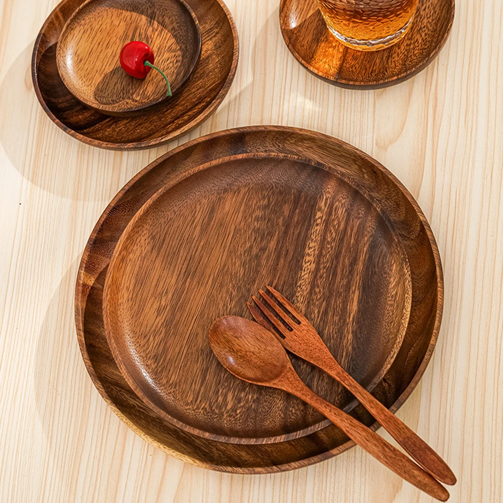 Wood Hand-made Acacia Dinner Plates Unbreakable Round Wood Plates for Fruits Dishes Snacks Dessert Serving Tray Tableware
Wood Hand-made Acacia Dinner Plates Unbreakable Round Wood Plates for Fruits Dishes Snacks Dessert Serving Tray Tableware