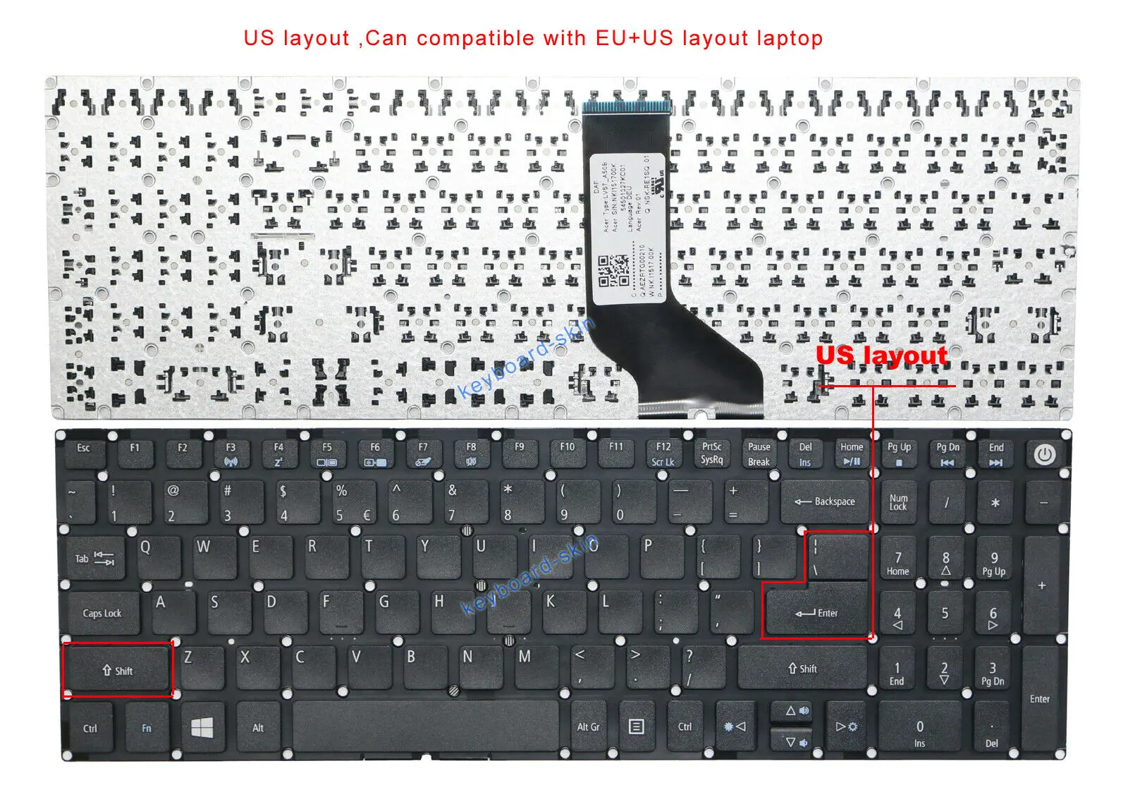 Непрозрачная клавиатура с подсветкой для Acer Aspire V5-591 V5-591G серии V5-591G-70GU V5-591G-75YC V5-591G-711Z V5-591G-51W2 V5-591G-53QR
Непрозрачная клавиатура с подсветкой для Acer Aspire V5-591 V5-591G серии V5-591G-70GU V5-591G-75YC V5-591G-711Z V5-591G-51W2 V5-591G-53QR