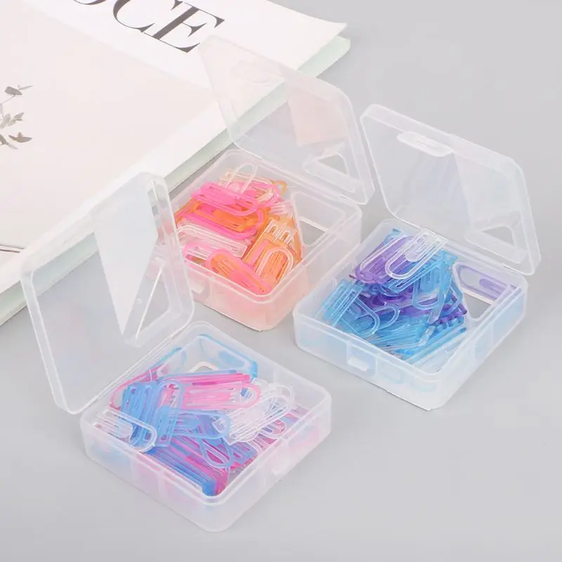 60pcs Small Mini Paperclip Kawaii Candy Color Clear Stationery Binder Clip Table Office School Supplies Q1JC
60pcs Small Mini Paperclip Kawaii Candy Color Clear Stationery Binder Clip Table Office School Supplies Q1JC