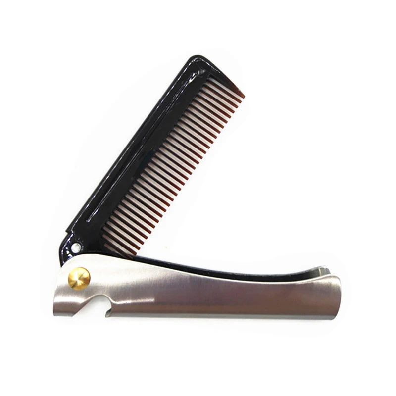 1 Pcs Men Folding Pocket Comb Knife Shape Pc Teeth Detangling Hair Beard Comb Metal Handle Foldable Combing Facial Mustache Comb
1 Pcs Men Folding Pocket Comb Knife Shape Pc Teeth Detangling Hair Beard Comb Metal Handle Foldable Combing Facial Mustache Comb