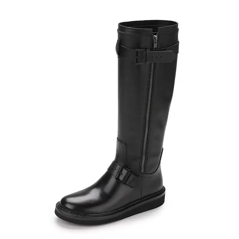 High version Knight boots 2020 new leather high boots thick soled leather boots British thin Martin boots
High version Knight boots 2020 new leather high boots thick soled leather boots British thin Martin boots