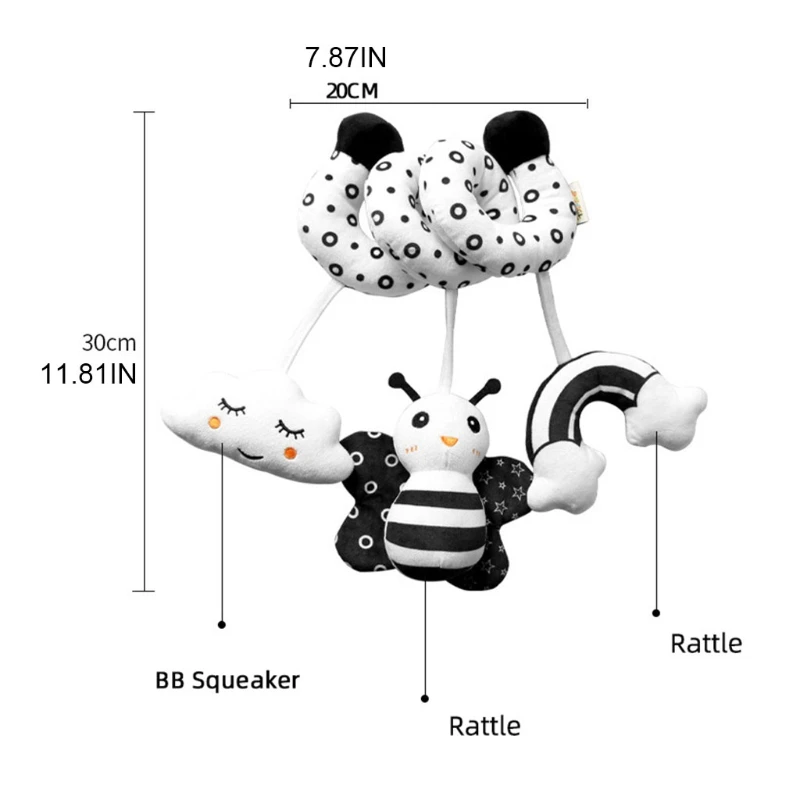 Soft Plush Baby Rattles with Bell Newborn Stroller Car Handbell Moblie Rattle Toys On The Crib Interactive Squeaker Hanging Doll
Soft Plush Baby Rattles with Bell Newborn Stroller Car Handbell Moblie Rattle Toys On The Crib Interactive Squeaker Hanging Doll