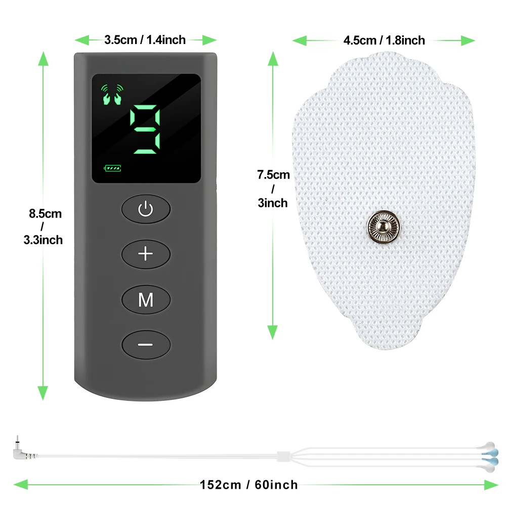 Tens Machine Unit 9 Intensity 4 Electrode Pads for Pain Relief EMS Muscle Stimulation Pulse Massage Tens Electroestimulador
Tens Machine Unit 9 Intensity 4 Electrode Pads for Pain Relief EMS Muscle Stimulation Pulse Massage Tens Electroestimulador