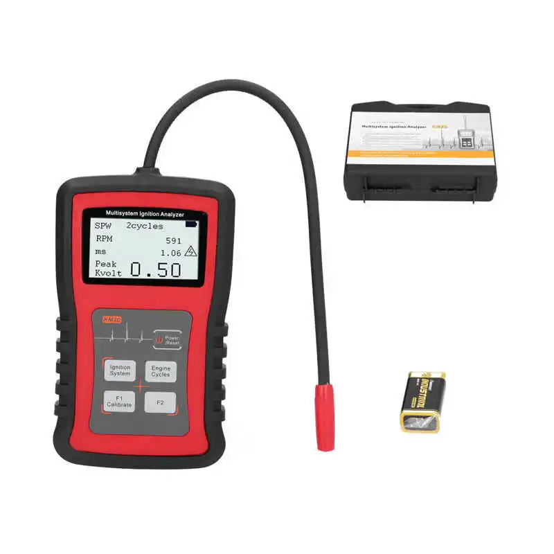 24W Multi-system Ignition Analyzer Tester Measure RPM Spark Volt Spark Burn Time Car Spark Plug Tester Spark System Check 
24W Multi-system Ignition Analyzer Tester Measure RPM Spark Volt Spark Burn Time Car Spark Plug Tester Spark System Check