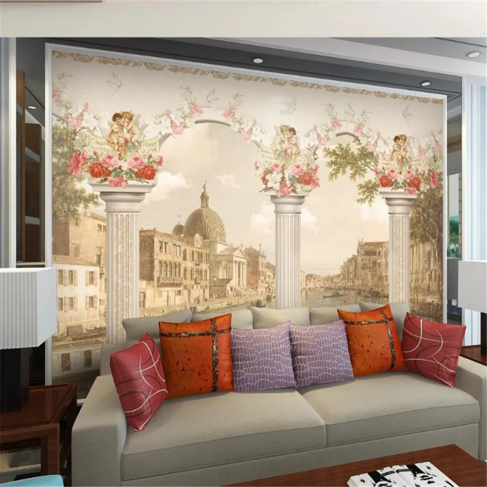 Milofi custom photo wallpaper mural European Roman column oil painting living room TV sofa background wall
Milofi custom photo wallpaper mural European Roman column oil painting living room TV sofa background wall