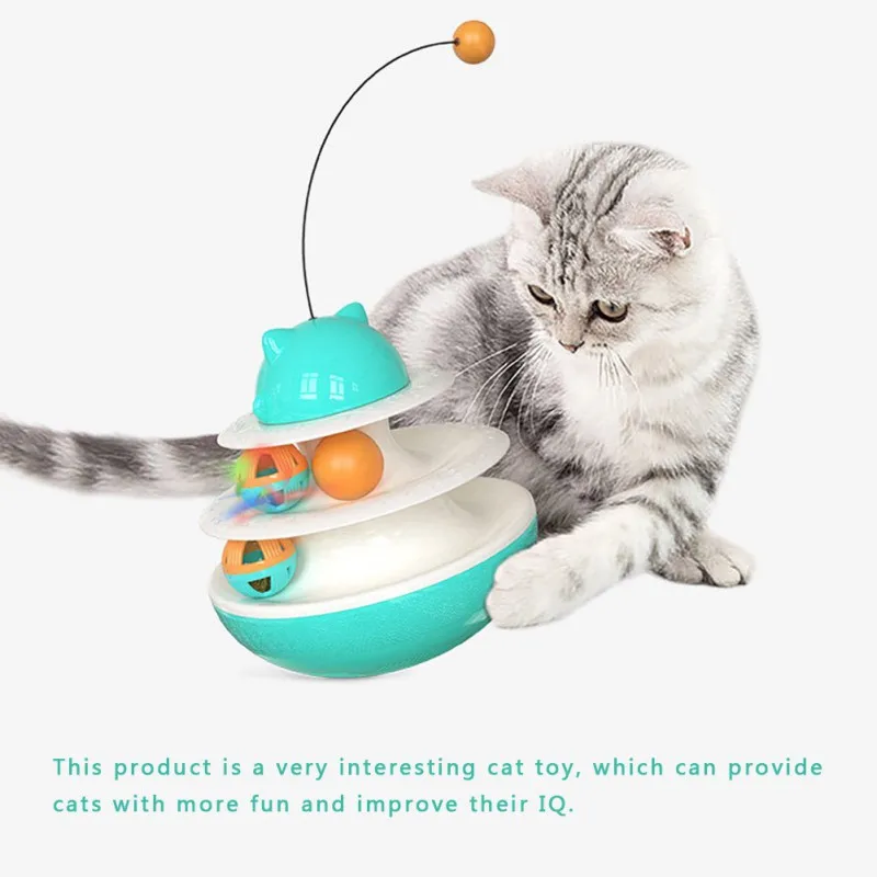 Interactive Toys for cats Swings Forth Back Tumbler Double Tracks Openwork Toy Balls Chaser Training Amusement Plate Kitten Toy
Interactive Toys for cats Swings Forth Back Tumbler Double Tracks Openwork Toy Balls Chaser Training Amusement Plate Kitten Toy