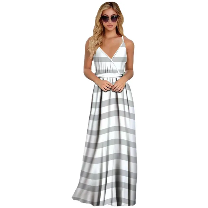 OLOMLB Summer Deep V Neck Sleeveless Spaghetti Strap Empire Women Dress Sexy Backless Cross Bandage Striped Maxi Female Vestidos
OLOMLB Summer Deep V Neck Sleeveless Spaghetti Strap Empire Women Dress Sexy Backless Cross Bandage Striped Maxi Female Vestidos