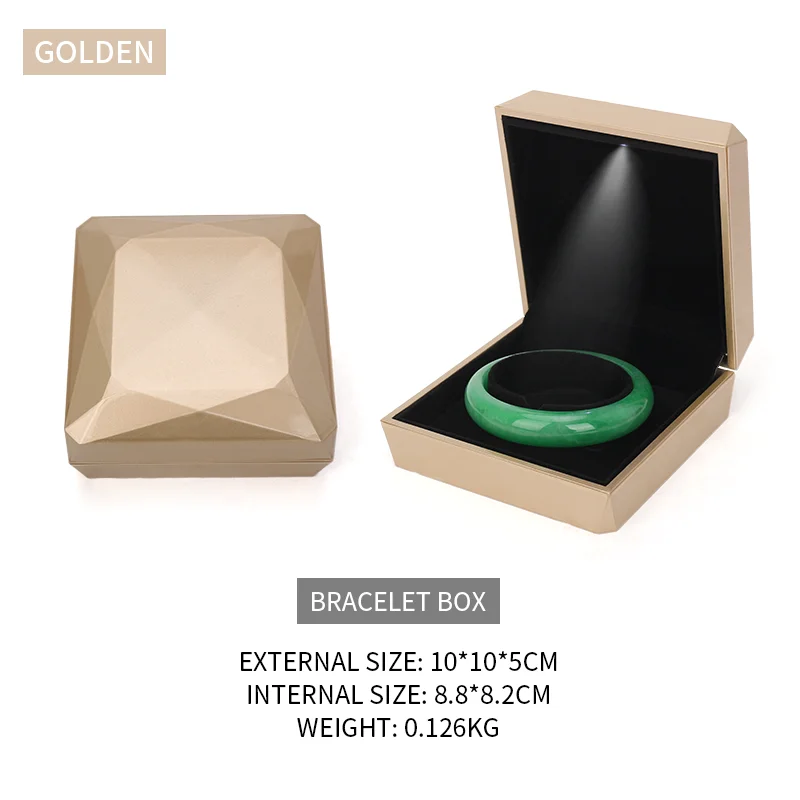 Gold Female Anniversary Bracelet Packaging Storage Jewelry Box With Led Earring Rings Necklace Showcase Holder For Lover Gift
Gold Female Anniversary Bracelet Packaging Storage Jewelry Box With Led Earring Rings Necklace Showcase Holder For Lover Gift