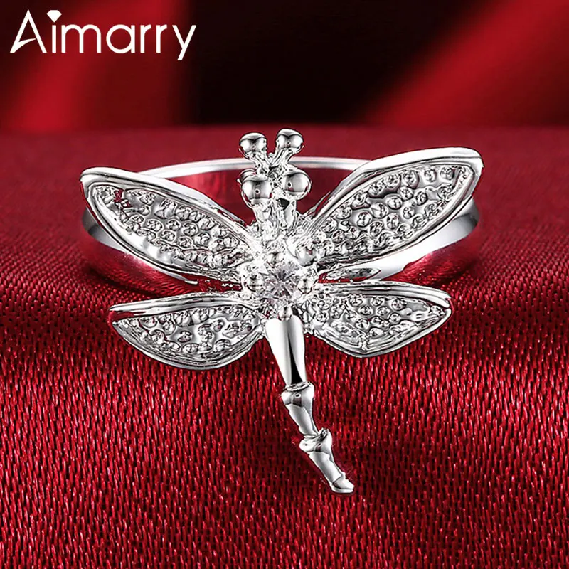 Aimarry 925 Sterling Silver 5-10# AAA Zircon Dragonfly Ring For Women Charm Gift Party Engagement Wedding Fashion Jewelry
Aimarry 925 Sterling Silver 5-10# AAA Zircon Dragonfly Ring For Women Charm Gift Party Engagement Wedding Fashion Jewelry
