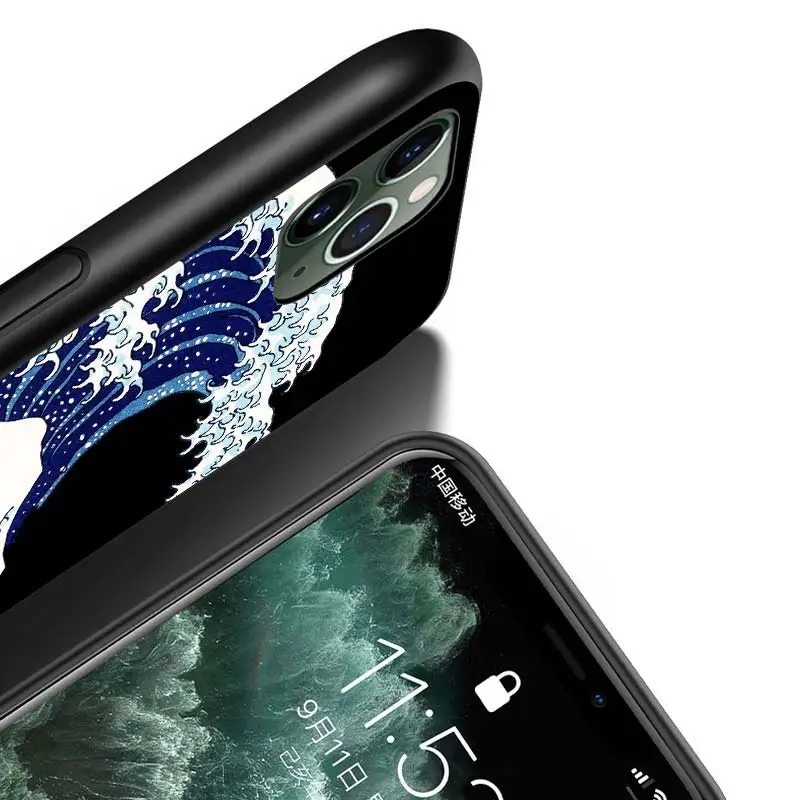 Japanese Wave Art For iPhone 12 Pro Max Mini 11 Pro XS Max X XR 6S 6 7 8 Plus 5S Bright Black Phone Case
Japanese Wave Art For iPhone 12 Pro Max Mini 11 Pro XS Max X XR 6S 6 7 8 Plus 5S Bright Black Phone Case