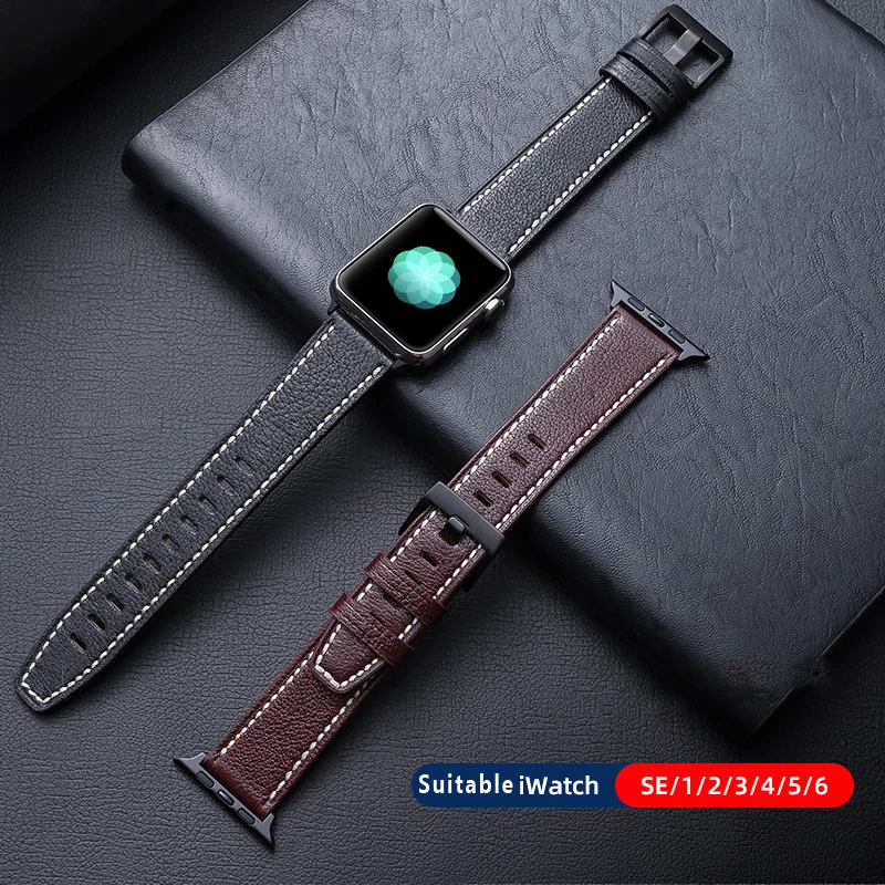 Genuine Leather Strap For apple watch band 38mm 40mm iwatch band 42mm 44mm smartwatch bracelet correa apple watch 6 se 5 4 3 2 1
Genuine Leather Strap For apple watch band 38mm 40mm iwatch band 42mm 44mm smartwatch bracelet correa apple watch 6 se 5 4 3 2 1