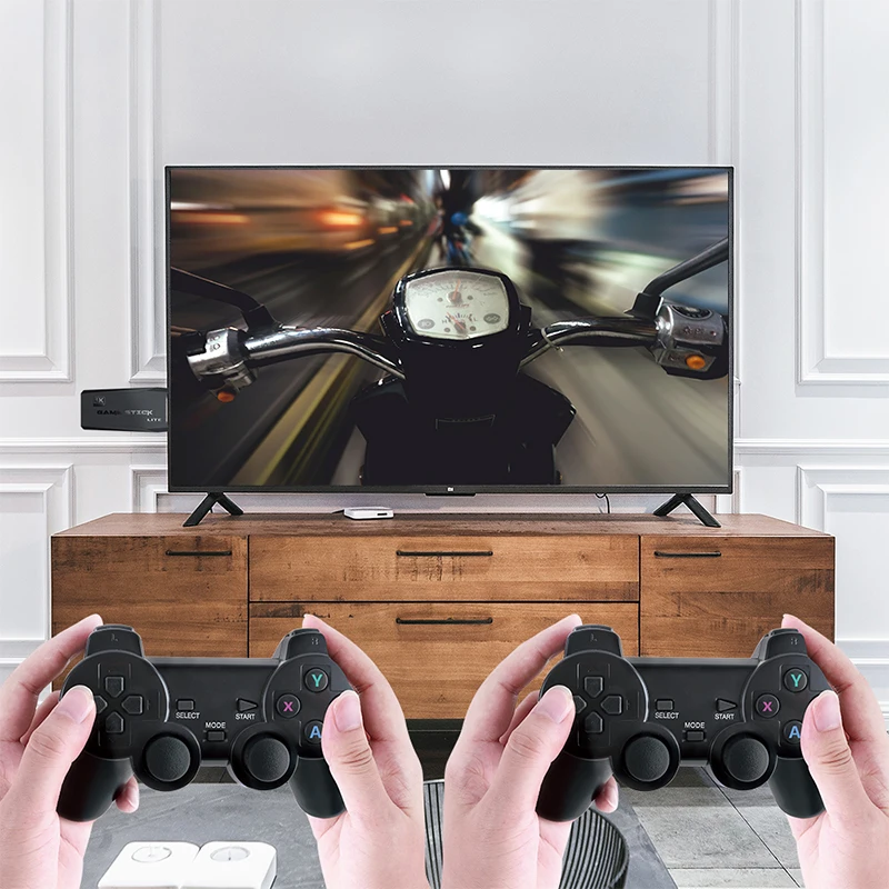 ONETOMAX Consola Retro TV Game Console 2.4G Double Wireless Controller 3550/10000 Classic Games HD Support For PS1/GBA Console
ONETOMAX Consola Retro TV Game Console 2.4G Double Wireless Controller 3550/10000 Classic Games HD Support For PS1/GBA Console