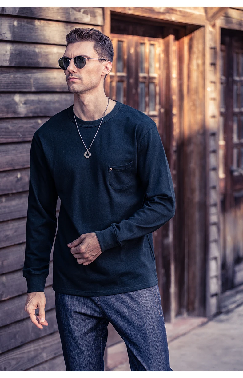 YTX740 2021 new Spring heavy washed retro men's cotton simple long-sleeved T-shirt
YTX740 2021 new Spring heavy washed retro men's cotton simple long-sleeved T-shirt