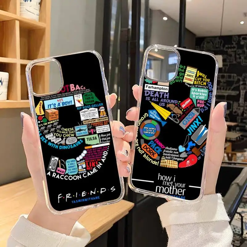Friends Phone Case Transparent for iPhone 6 7 8 11 12 s mini pro X XS XR MAX Plus SE Clear mobile bag Shell Cover Coque Capa
Friends Phone Case Transparent for iPhone 6 7 8 11 12 s mini pro X XS XR MAX Plus SE Clear mobile bag Shell Cover Coque Capa