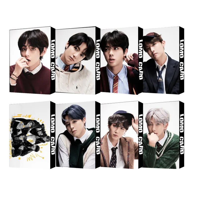 30 шт. KPOP Bangtan Boys Lomo Card Map of The Soul 7 альбом Cards Photo Почтовая открытка Поклонники