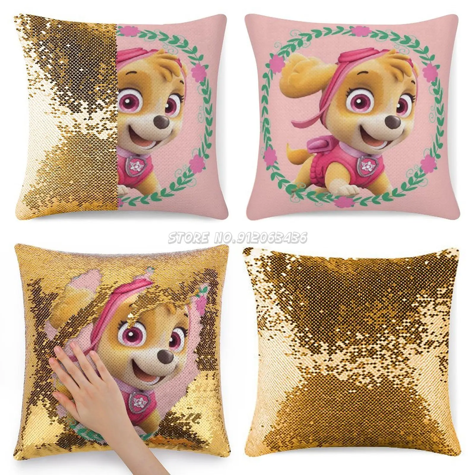 Наволочка с пайетками Skye, волшебный чехол для подушек, 40 х40 см, чехол с изображением русалки, Скай, Скай для девочек, милый чехол с изображени... 
Наволочка с пайетками Skye, волшебный чехол для подушек, 40 х40 см, чехол с изображением русалки, Скай, Скай для девочек, милый чехол с изображени...