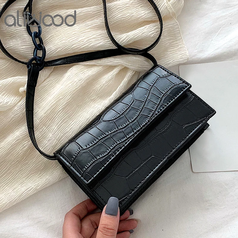 aliwood Retro Simple Alligator Women bag Wild Flap Shoulder Bags Females Crossbody Bags Trendy Crocodile Leather Messenger Bags
aliwood Retro Simple Alligator Women bag Wild Flap Shoulder Bags Females Crossbody Bags Trendy Crocodile Leather Messenger Bags