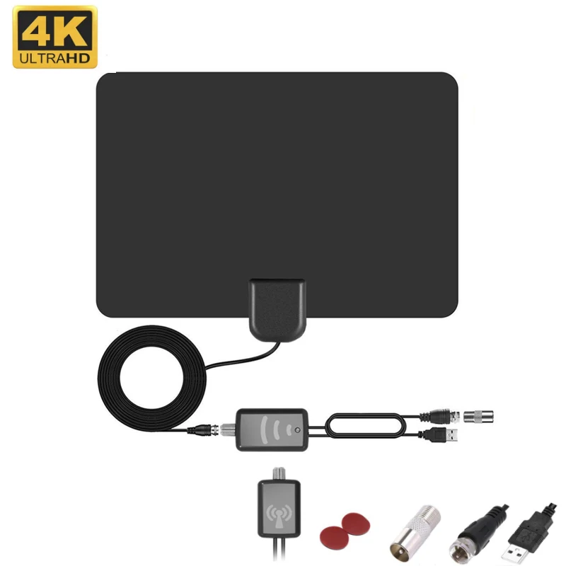 4K 25DB Digital TV Antenna High Gain HD TV DTV Box 960 Mile Booster Active Indoor Aerial HD Flat Design
4K 25DB Digital TV Antenna High Gain HD TV DTV Box 960 Mile Booster Active Indoor Aerial HD Flat Design
