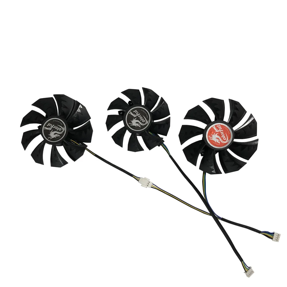3Pcs/Set 75MM*1+85MM*2 GPU Cooler For Colorful GeForce RTX 3070 NB-V VGA Graphics Card As Replacement
3Pcs/Set 75MM*1+85MM*2 GPU Cooler For Colorful GeForce RTX 3070 NB-V VGA Graphics Card As Replacement
