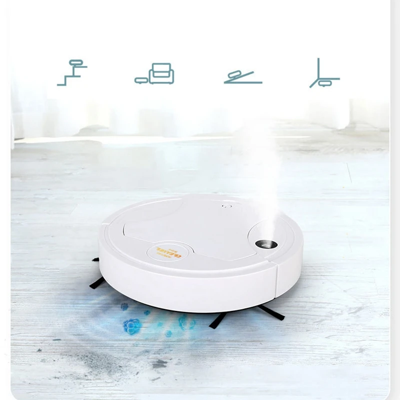Robot Vacuum Cleaner Multifunctional Smart Floor Cleaner,5-In-1 Auto Rechargeable ing Cleaner,White
Robot Vacuum Cleaner Multifunctional Smart Floor Cleaner,5-In-1 Auto Rechargeable ing Cleaner,White