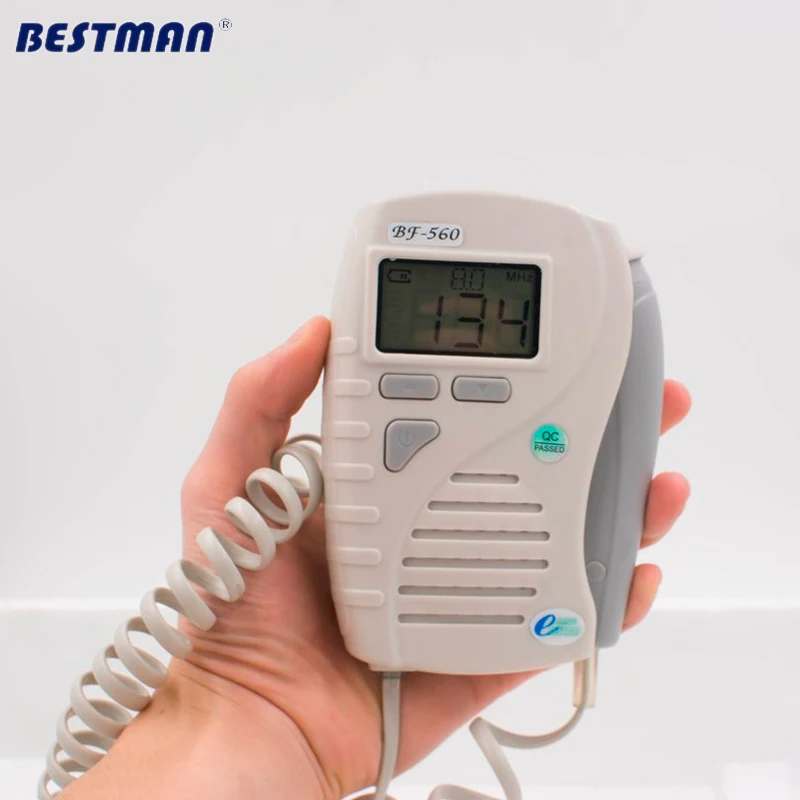 Bestman Portable Fetal Doppler BF 560 confirgure 2Mhz probe detect fetal heart rate ultrasound doppler fetal baby monitor
Bestman Portable Fetal Doppler BF 560 confirgure 2Mhz probe detect fetal heart rate ultrasound doppler fetal baby monitor