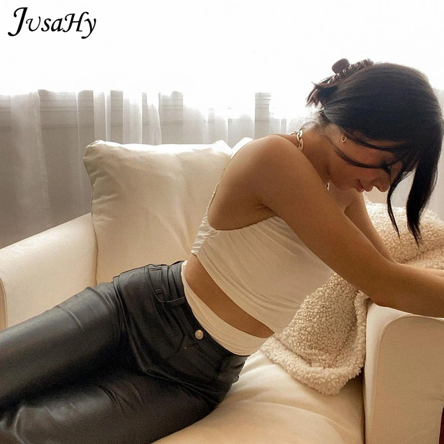 JusaHy Solid Color Bodysuit Woman Sexy Hollow One-Shoulder Pleated Cotton Outfits 2021 Tight Streetwear Party Clubwear Summer
JusaHy Solid Color Bodysuit Woman Sexy Hollow One-Shoulder Pleated Cotton Outfits 2021 Tight Streetwear Party Clubwear Summer