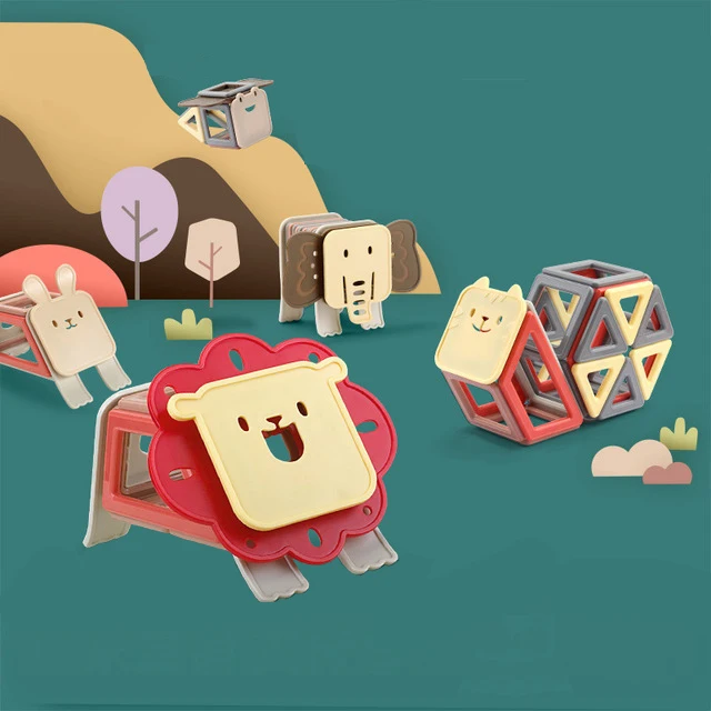 Big Size Magnetic Designer Magnet Building Blocks 28-94pcs Animals Set Magnetic Bircks DIY Educational Toys for Children Gifts 
Big Size Magnetic Designer Magnet Building Blocks 28-94pcs Animals Set Magnetic Bircks DIY Educational Toys for Children Gifts