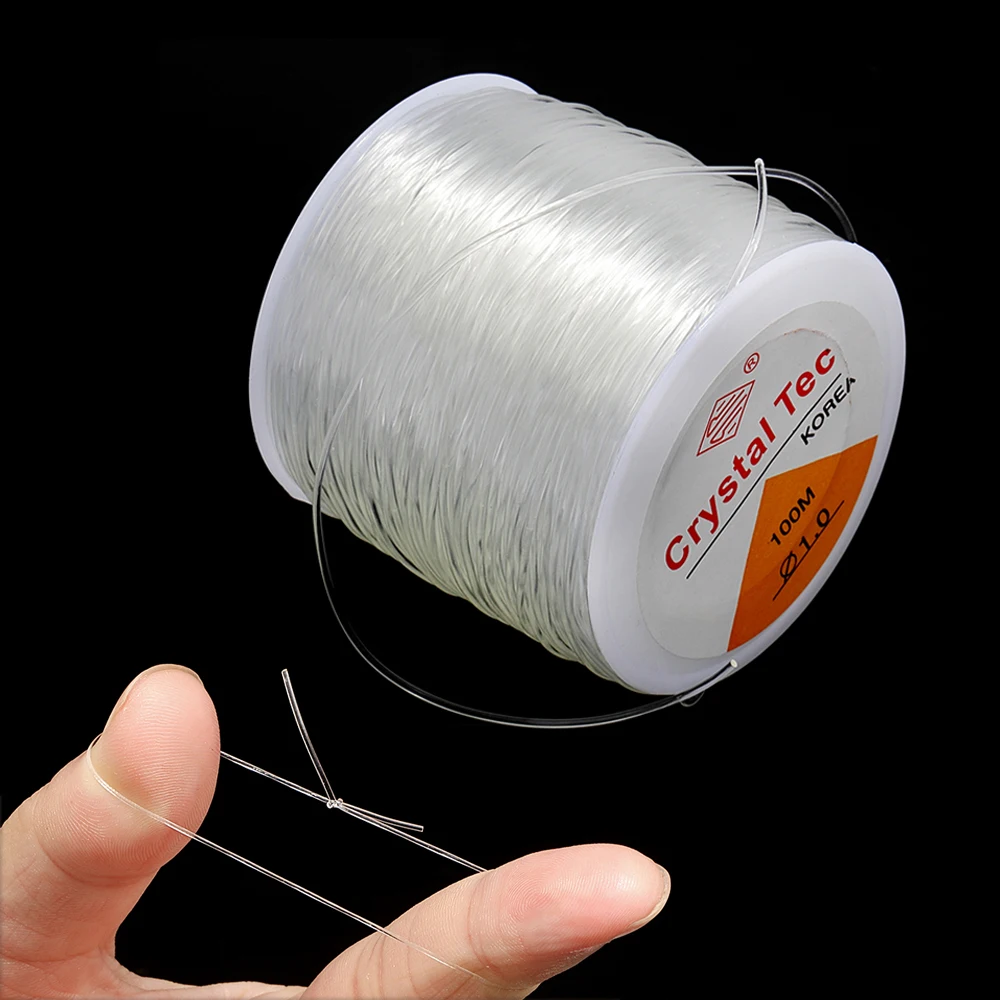 100 meter Crystal String Thread Stretch DIY Beading Cords Elastic Line Jewelry Making Beading String Jewelry Thread Supplier
100 meter Crystal String Thread Stretch DIY Beading Cords Elastic Line Jewelry Making Beading String Jewelry Thread Supplier