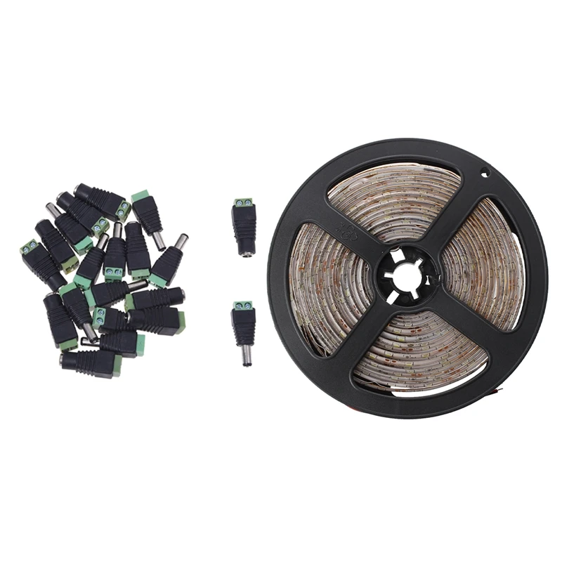 10 Pair Adapter Connector Jack Male To Female DC For CCTV 2.1X5.5Mm & 1Pcs 5M SMD 3528 300 Epoxy LED Strip Light White Waterproo
10 Pair Adapter Connector Jack Male To Female DC For CCTV 2.1X5.5Mm & 1Pcs 5M SMD 3528 300 Epoxy LED Strip Light White Waterproo