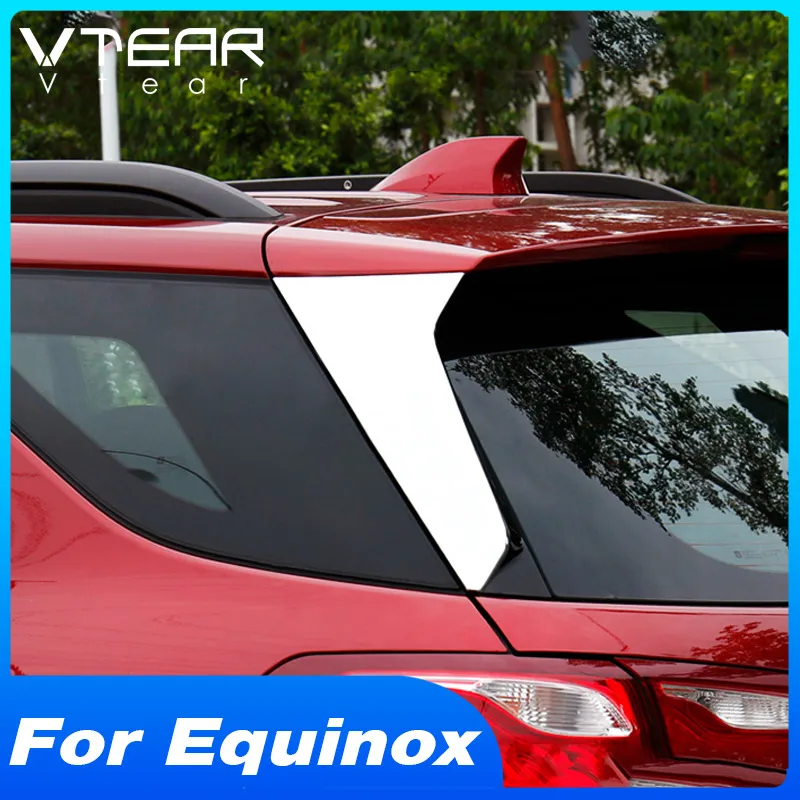 

Vtear Rear Spoiler Trim Accessories Car Body Styling Exterior Window Frame ABS Decoration Cover Parts For Chevrolet Equinox 2021