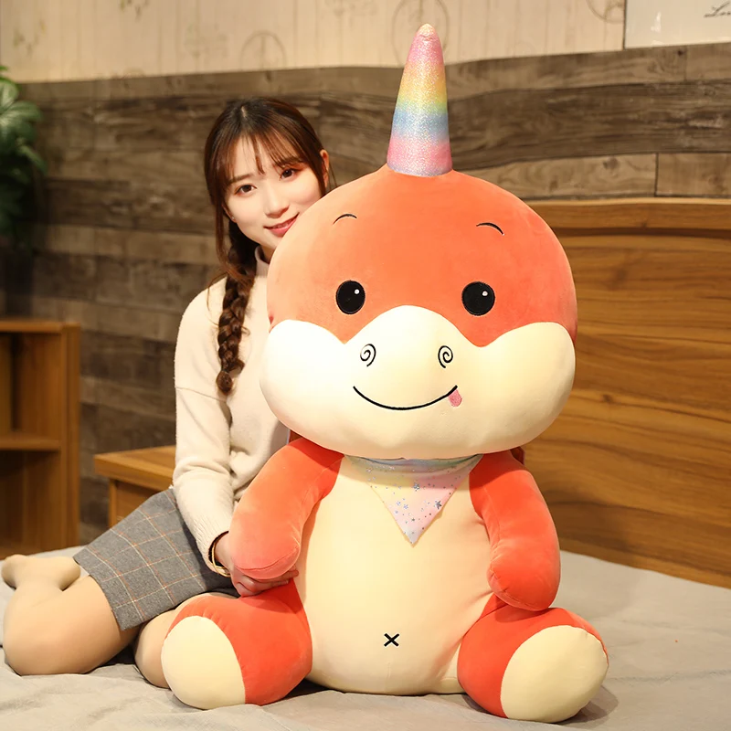 Hot Huggable Cartoon Anime Unicorn Flying Dragon Stuffed Animal Plush Toy Tall Dinosaur Doll Child Birthday Gift | Игрушки и хобби