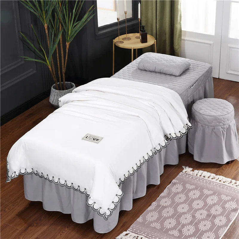 4-6pcs Tencel Lace Series Beauty Salon Bedding Sheet Massage Spa Use Duvet Cover Bed Skirt Quilt Sheet Cover Sets Custom Size #a
4-6pcs Tencel Lace Series Beauty Salon Bedding Sheet Massage Spa Use Duvet Cover Bed Skirt Quilt Sheet Cover Sets Custom Size #a