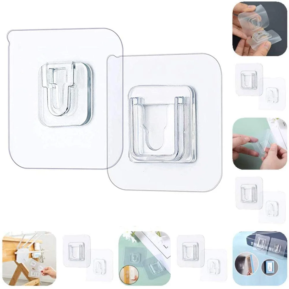 Kitchen Double sided Adhesive Wall Hooks Hanger Strong Transparent Suction Cup Sucker Bathroom Wall Storage Holder
Kitchen Double sided Adhesive Wall Hooks Hanger Strong Transparent Suction Cup Sucker Bathroom Wall Storage Holder