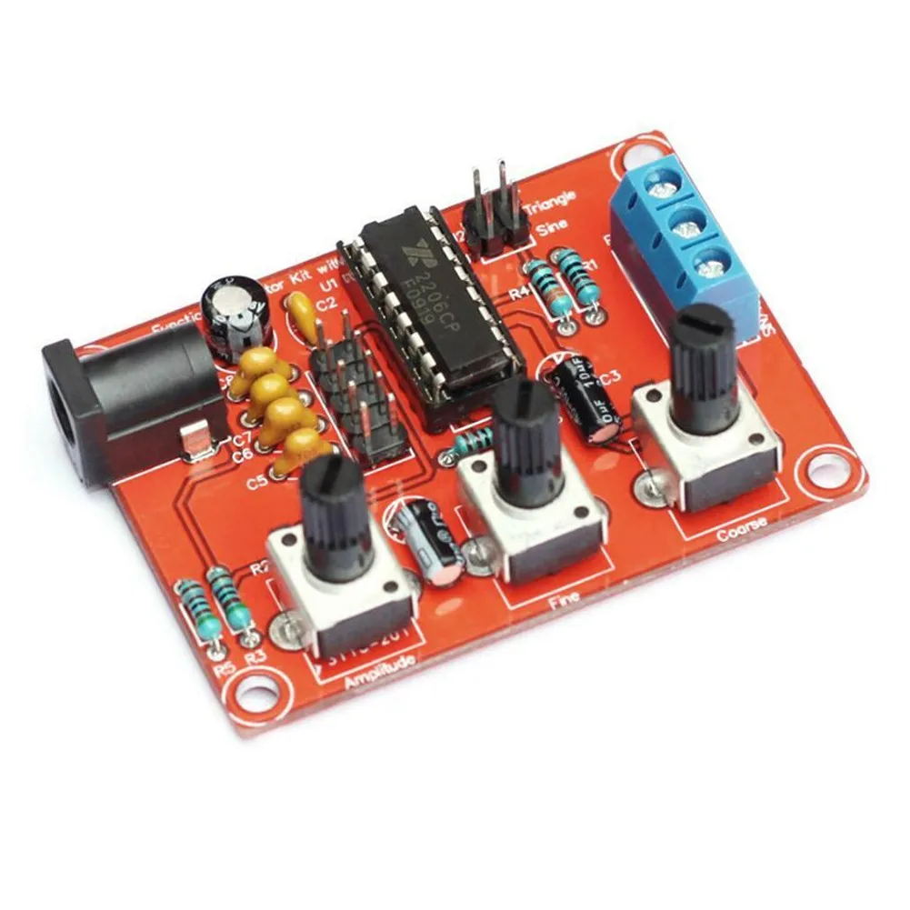 Function Signal Generator DIY Kit Sine/Triangle/Square Output 1Hz-1MHz Signal Generator Adjustable Frequency Amplitude
Function Signal Generator DIY Kit Sine/Triangle/Square Output 1Hz-1MHz Signal Generator Adjustable Frequency Amplitude