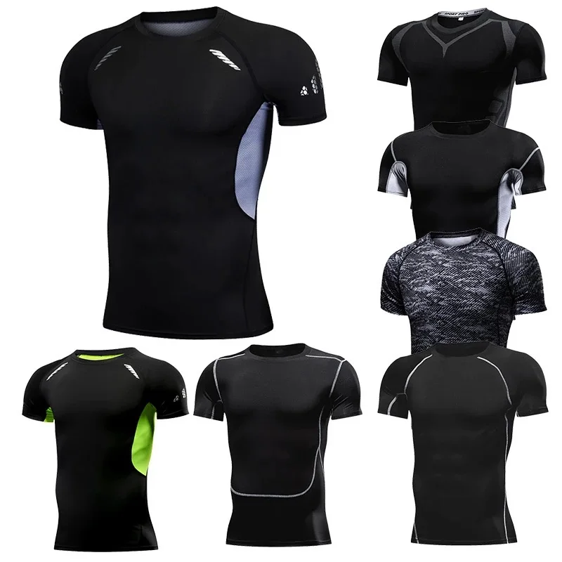 Men Compression t-shirt running tight Short Sleeve tshirt Sport Breathable Fitness Training Rashgard gym sportswear summer top
Men Compression t-shirt running tight Short Sleeve tshirt Sport Breathable Fitness Training Rashgard gym sportswear summer top