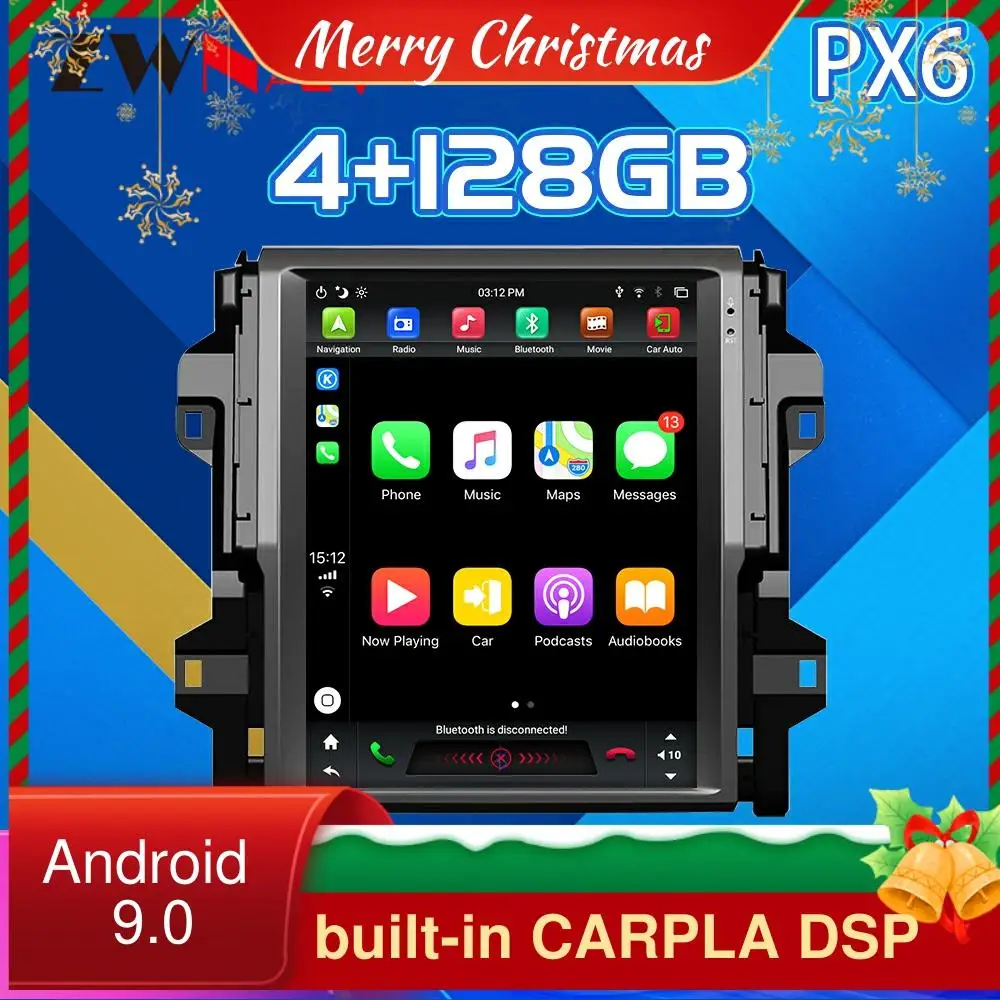 Android 9.0 PX6 DSP+CARPLAY For Toyota Fortuner Car Radio GPS Navigation Audio Stereo Car Radio 2016-2020
Android 9.0 PX6 DSP+CARPLAY For Toyota Fortuner Car Radio GPS Navigation Audio Stereo Car Radio 2016-2020